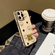 MCM iPhone Case In Heritage Visetos Beige