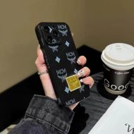 MCM iPhone Case In Heritage Visetos Black