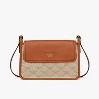 MCM Small Himmel Crossbody in Lauretos Beige